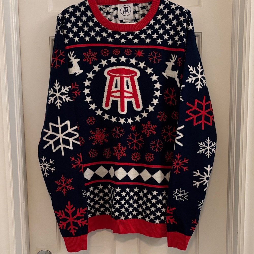Barstool Sports Navy Men's Holiday Sweater